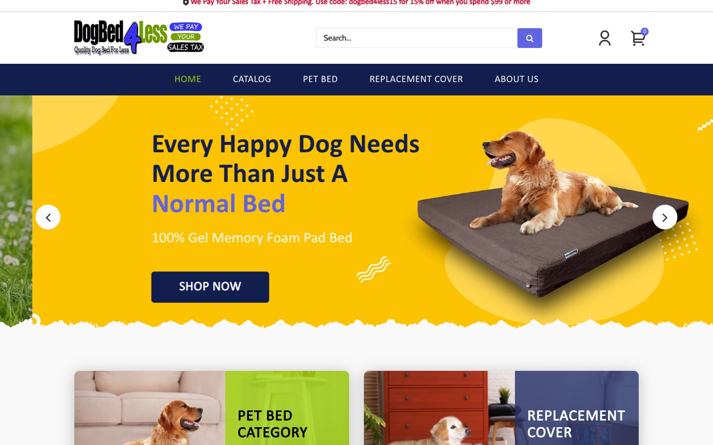 The current homepage